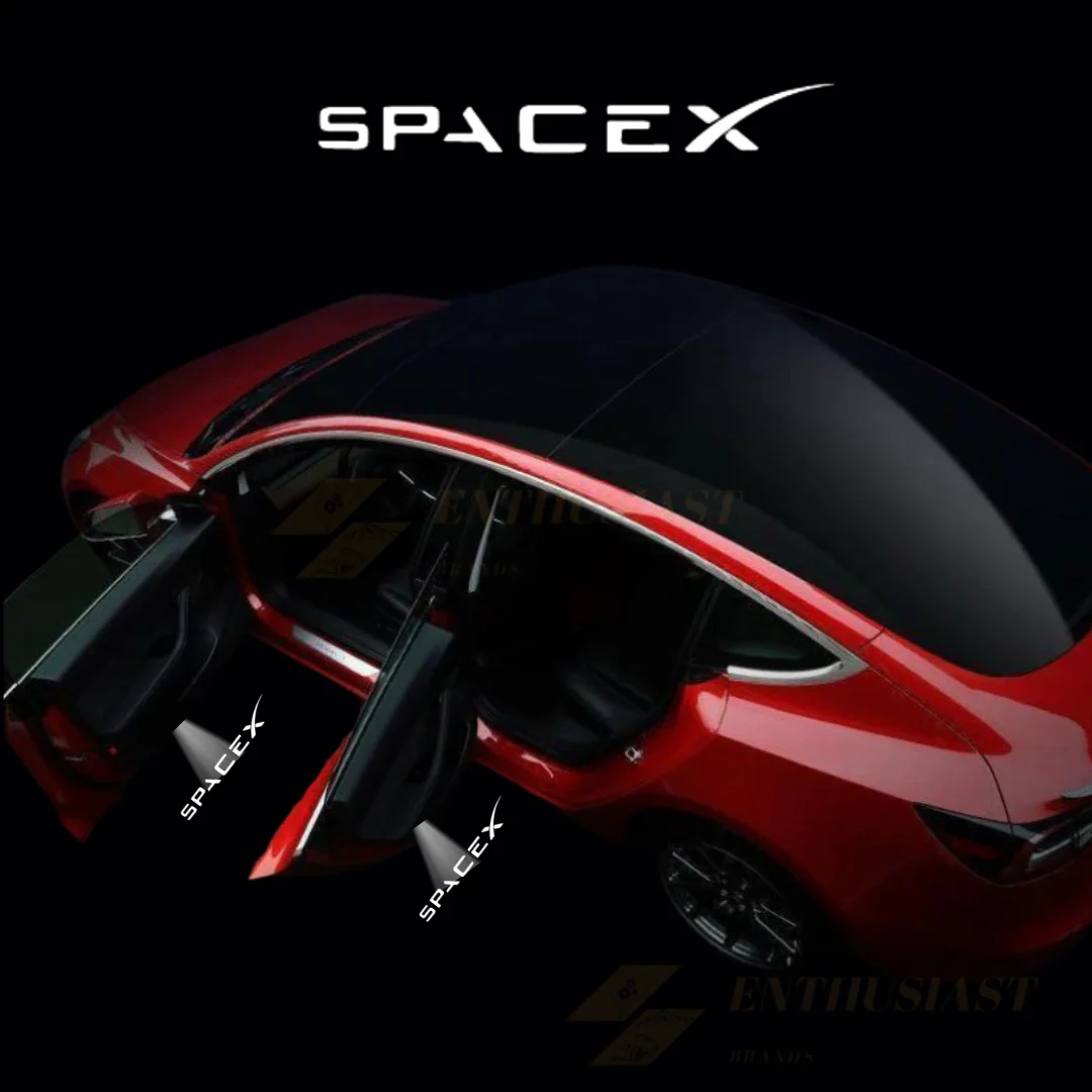 Ultra-Bright LED Door Projector Puddle Lights for Tesla Models - Image 3