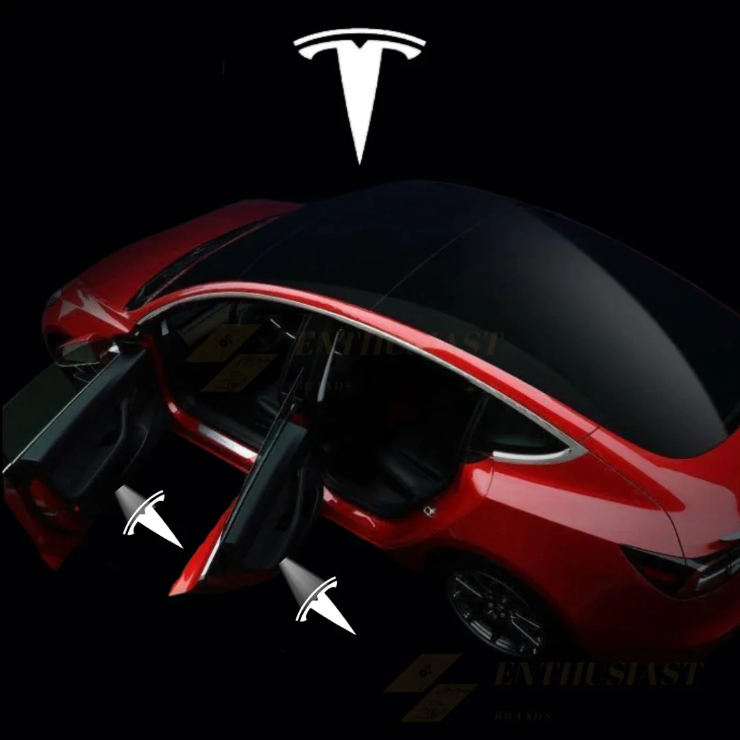 Ultra-Bright LED Door Projector Puddle Lights for Tesla Models - Image 4