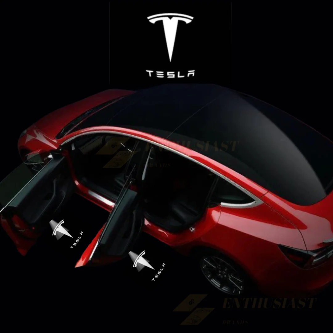 Ultra-Bright LED Door Projector Puddle Lights for Tesla Models - Image 5