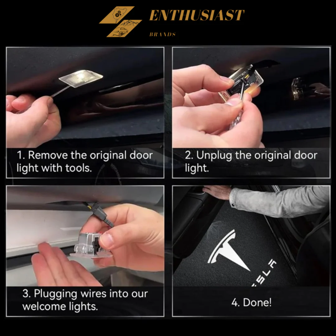 Ultra-Bright LED Door Projector Puddle Lights for Tesla Models - Image 8